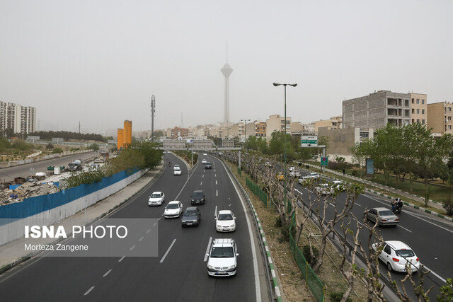کیفیت هوای تهران در وضعیت نارنجی